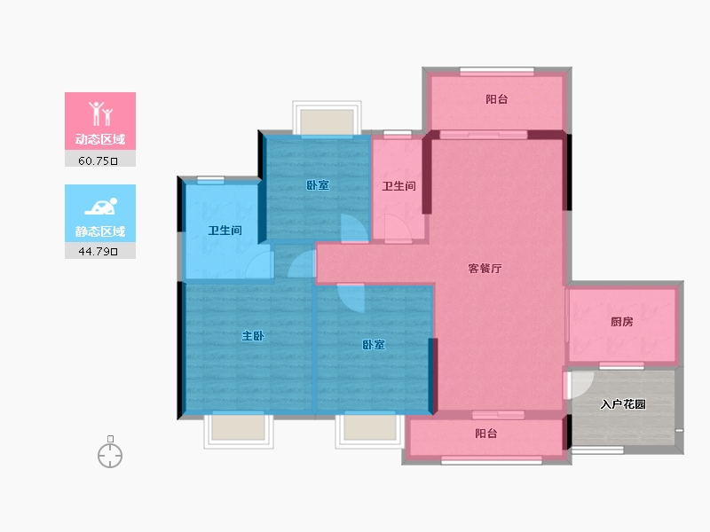 广东省-清远市-广英花园-101.58-户型库-动静分区