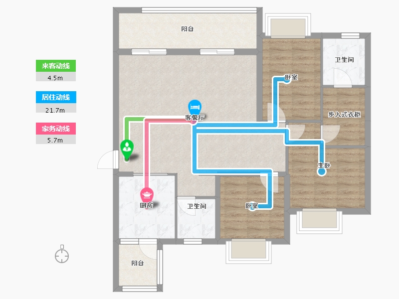 贵州省-黔南布依族苗族自治州-希望涧桥小镇-93.22-户型库-动静线