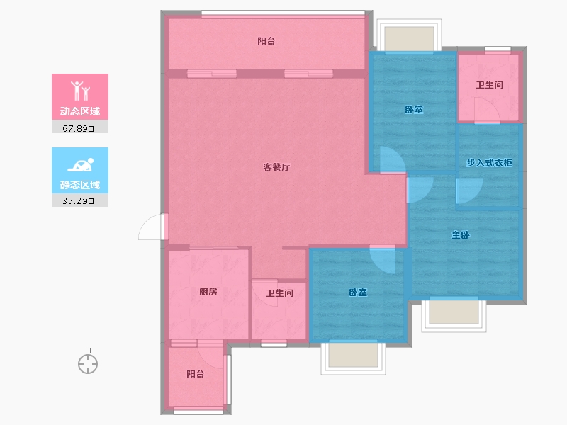 贵州省-黔南布依族苗族自治州-希望涧桥小镇-93.22-户型库-动静分区