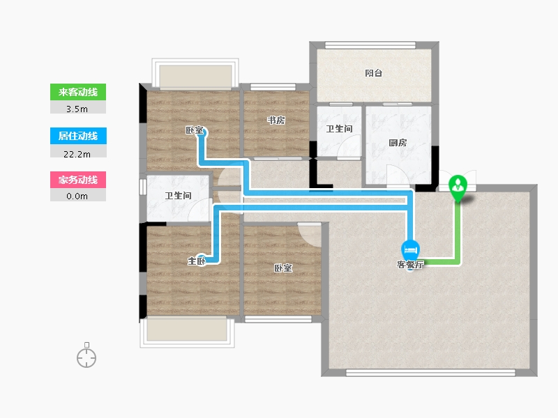 湖北省-十堰市-华西城-99.32-户型库-动静线