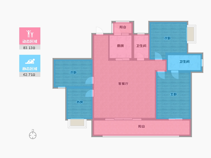 云南省-昆明市-安宁吾悦安宁院子-167.00-户型库-动静分区