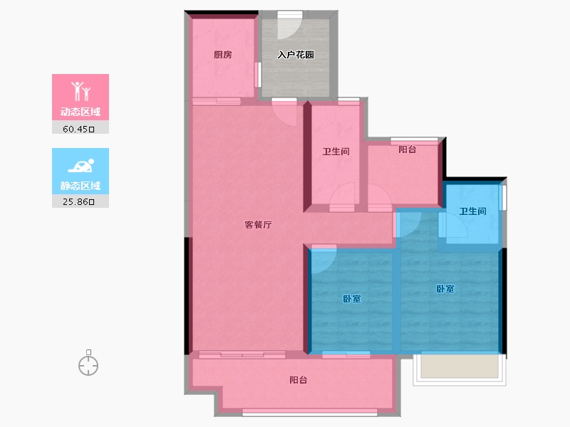 广东省-韶关市-碧桂园新城之光-81.48-户型库-动静分区