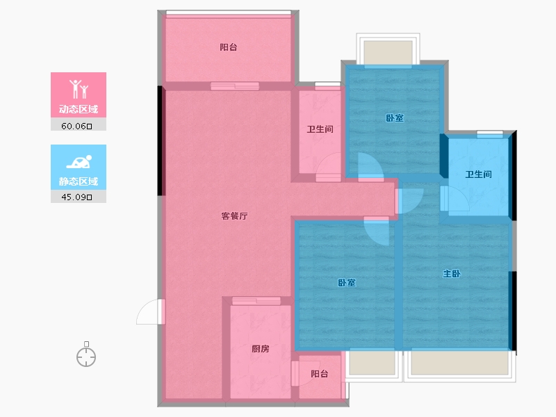 广东省-韶关市-韶关恒大城-92.49-户型库-动静分区