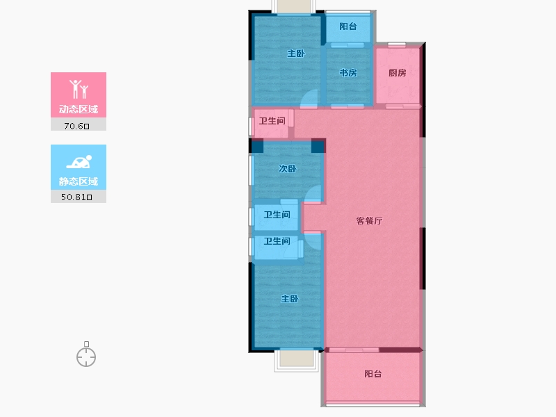 广东省-潮州市-凤凰新城-107.66-户型库-动静分区