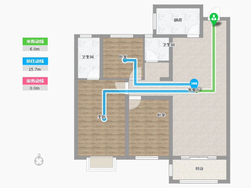 山东省-菏泽市-东亚国睿华庭-81.01-户型库-动静线