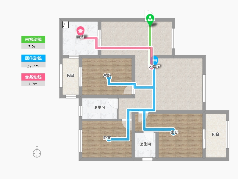 陕西省-西安市-中煤小区-100.00-户型库-动静线