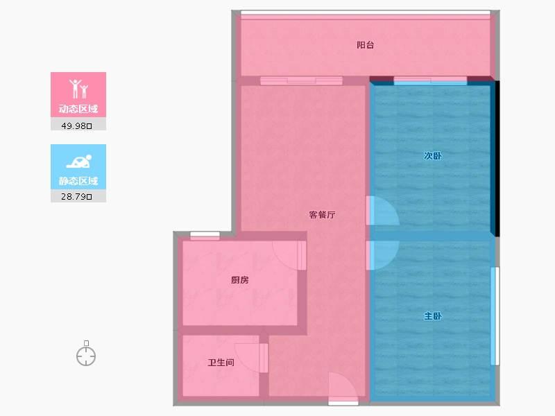 广东省-潮州市-凤凰新城-69.75-户型库-动静分区