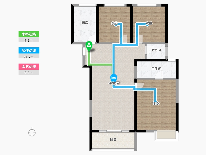 湖北省-宜昌市-万科理想城-99.20-户型库-动静线