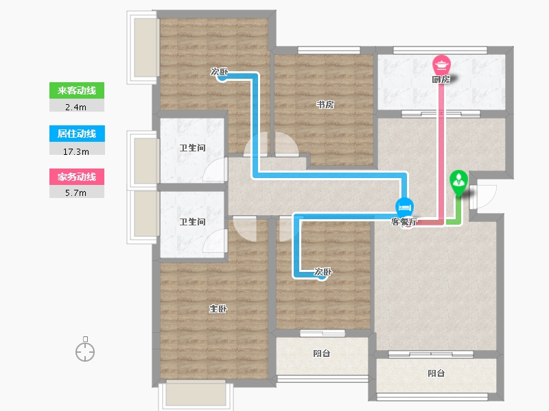 广西壮族自治区-桂林市-漓江大河坊-117.47-户型库-动静线