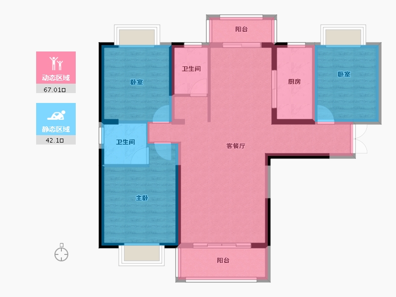 陕西省-安康市-龙湾水境-97.58-户型库-动静分区