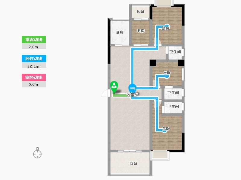 广东省-潮州市-凤凰新城-107.73-户型库-动静线