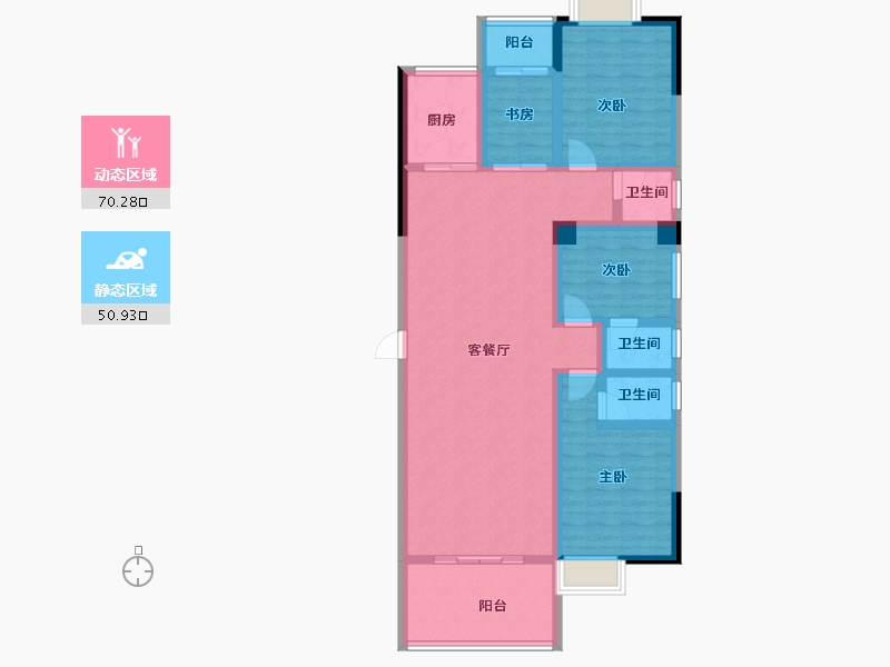 广东省-潮州市-凤凰新城-107.73-户型库-动静分区