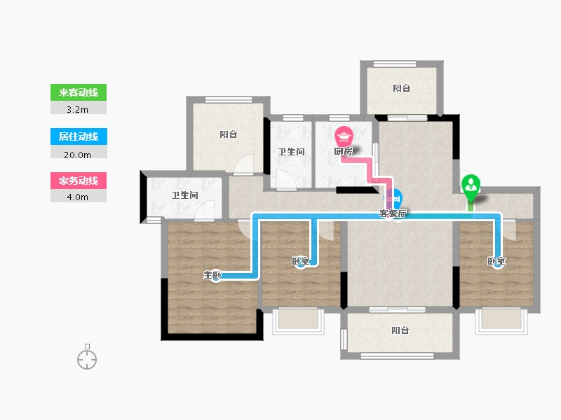 广东省-江门市-新城·博富领会国际-102.01-户型库-动静线