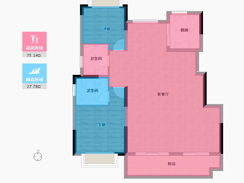 安徽省-蚌埠市-和顺山语序-93.73-户型库-动静分区