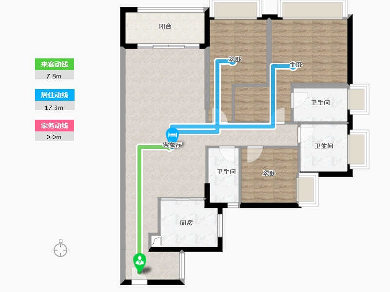 广东省-江门市-时代雁山湖(鹤山)-107.69-户型库-动静线