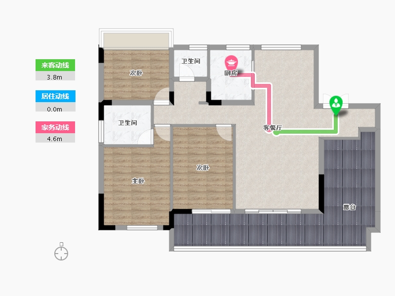 湖北省-十堰市-华西城-119.80-户型库-动静线