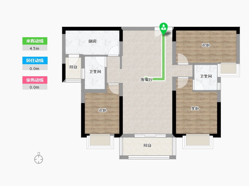 陕西省-安康市-龙湾水境-83.85-户型库-动静线