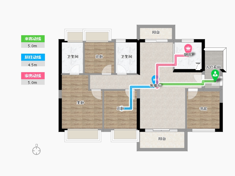 广东省-江门市-融创御府-92.57-户型库-动静线