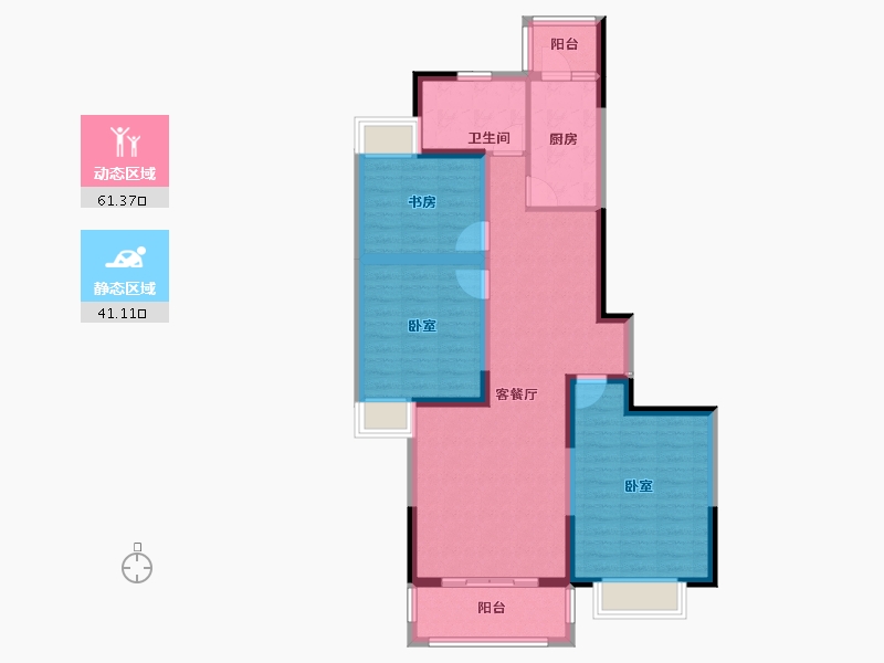 安徽省-蚌埠市-大禹首府-91.30-户型库-动静分区