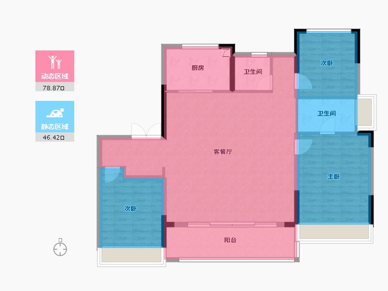 安徽省-芜湖市-融创北京路1號-114.38-户型库-动静分区