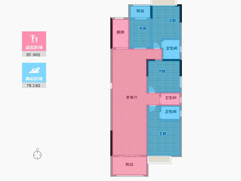 广东省-潮州市-凤凰新城-147.59-户型库-动静分区