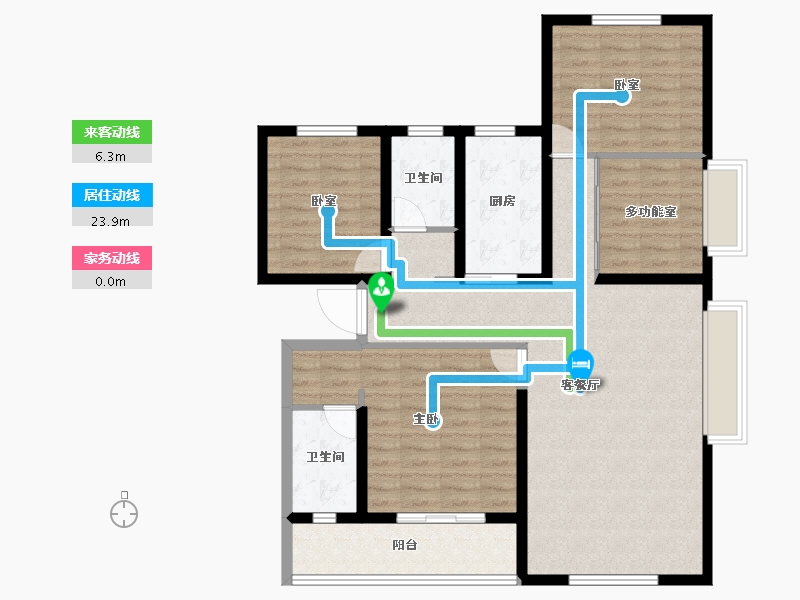 山西省-吕梁市-钰龙湾-108.15-户型库-动静线