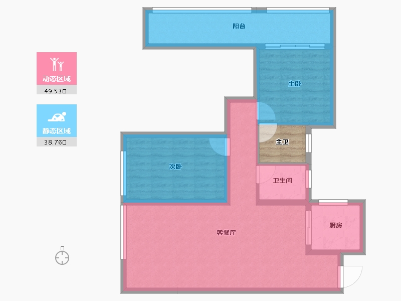 贵州省-黔南布依族苗族自治州-罗甸黔城时代中心-82.22-户型库-动静分区