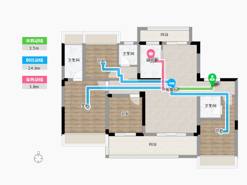 湖北省-十堰市-华西城-107.67-户型库-动静线