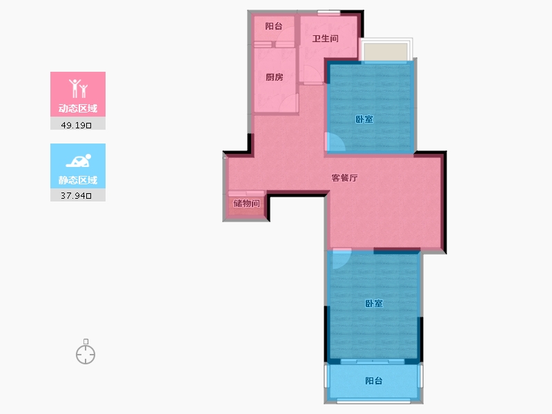 安徽省-蚌埠市-大禹首府-77.46-户型库-动静分区