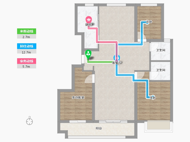 河北省-石家庄市-中国铁建花语城-90.00-户型库-动静线