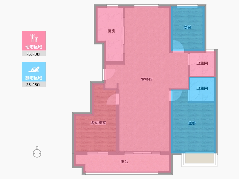 河北省-石家庄市-中国铁建花语城-90.00-户型库-动静分区