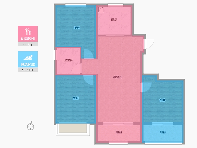 山东省-烟台市-朗庭-90.00-户型库-动静分区