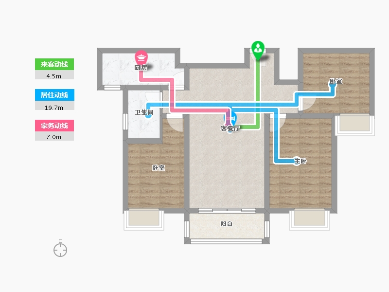 陕西省-渭南市-双创幸福城-79.06-户型库-动静线