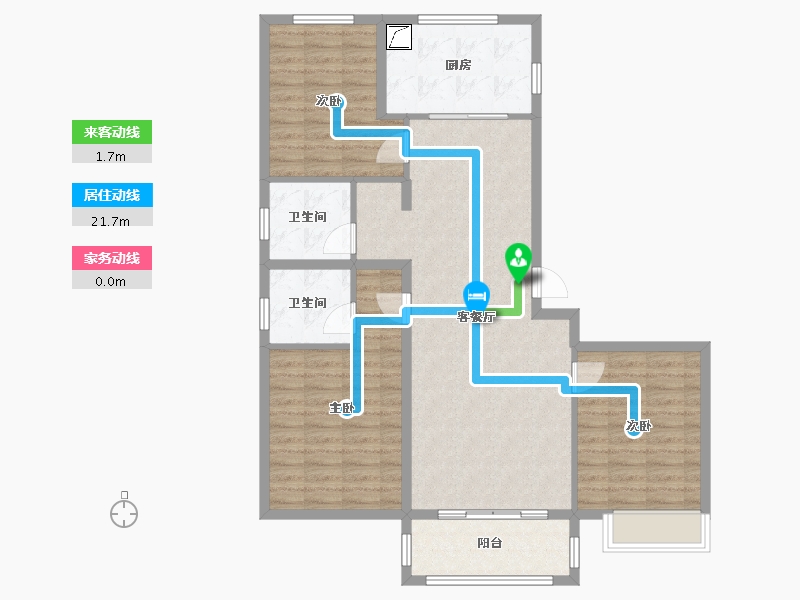 山西省-临汾市-公园壹号·公园道-101.20-户型库-动静线