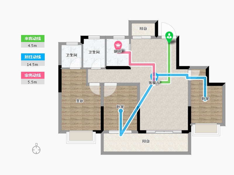 河南省-平顶山市-广诚美林府-97.60-户型库-动静线