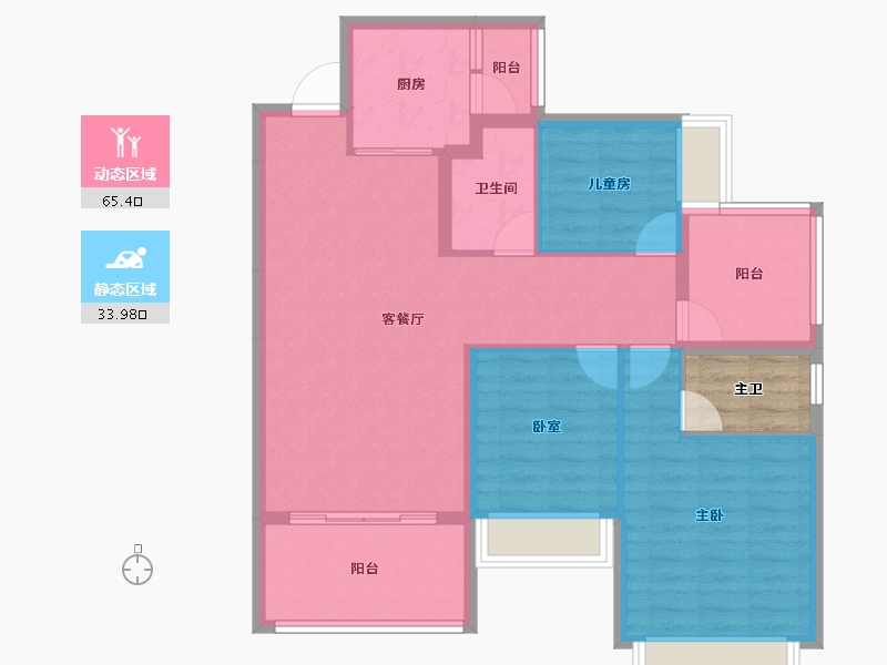 贵州省-黔南布依族苗族自治州-麒龙福泉印象-93.12-户型库-动静分区