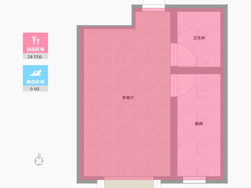 辽宁省-鞍山市-上峰景城-24.97-户型库-动静分区