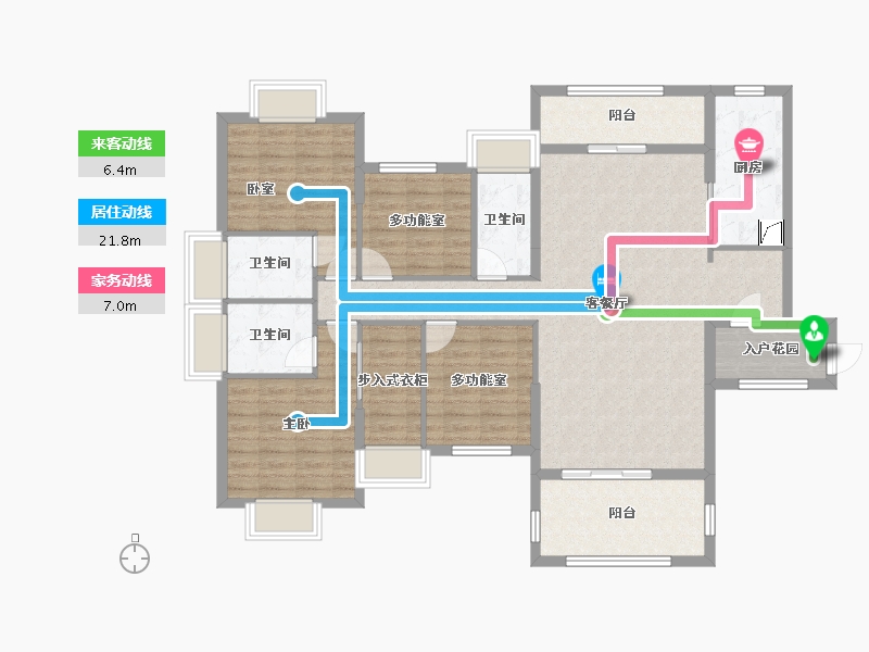 广东省-江门市-新熙花园-125.60-户型库-动静线