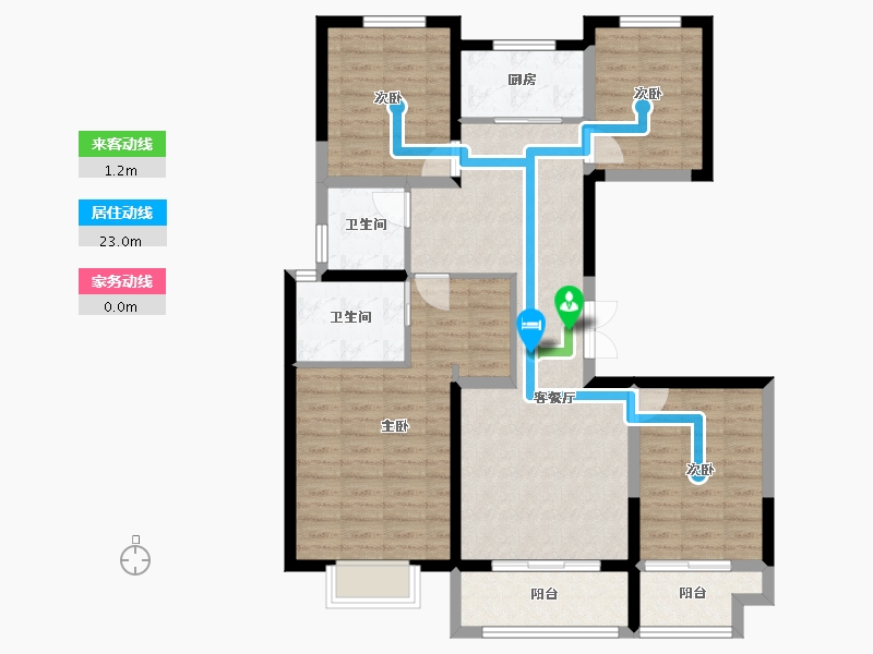 山西省-吕梁市-国投·北川绿洲-99.29-户型库-动静线