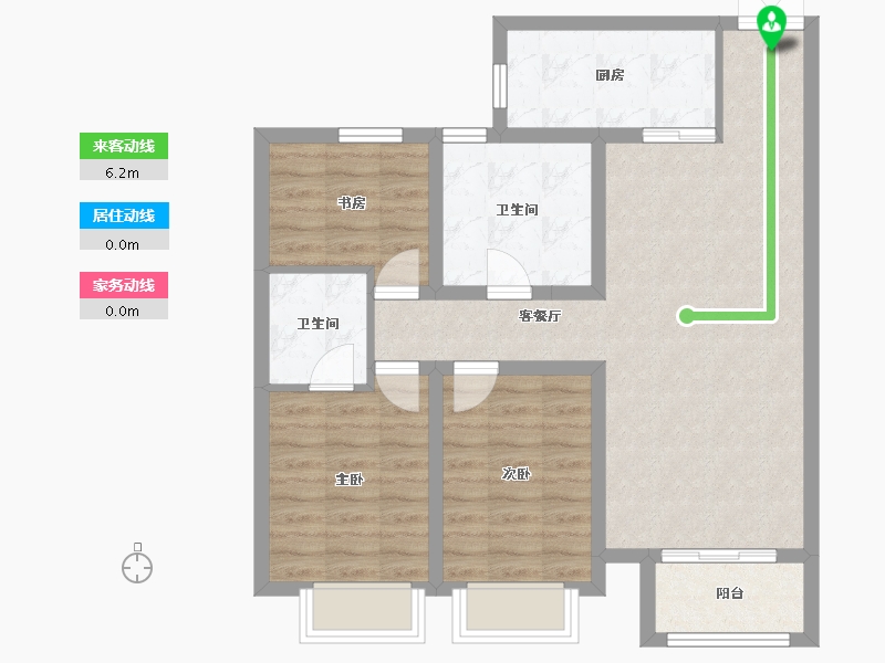 山西省-吕梁市-国投·北川绿洲-82.14-户型库-动静线