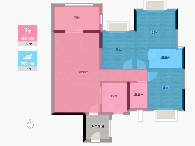 广东省-江门市-御凯名都-82.62-户型库-动静分区