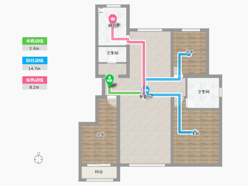 宁夏回族自治区-吴忠市-玺悦府-110.40-户型库-动静线