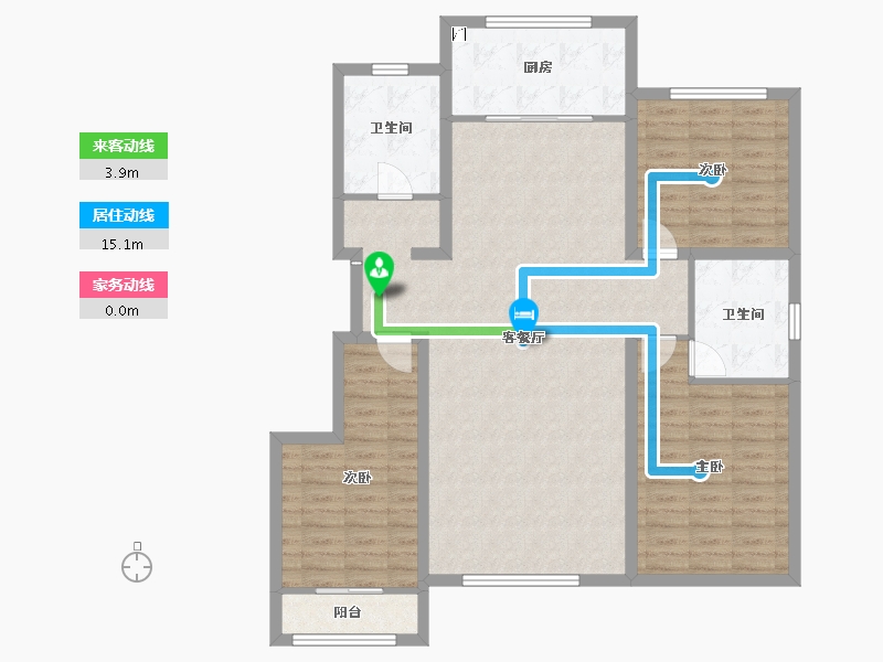 宁夏回族自治区-吴忠市-玺悦府-112.01-户型库-动静线