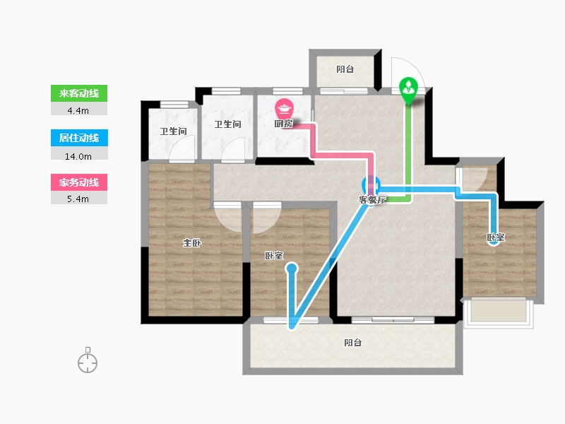 河南省-平顶山市-广诚美林府-99.20-户型库-动静线