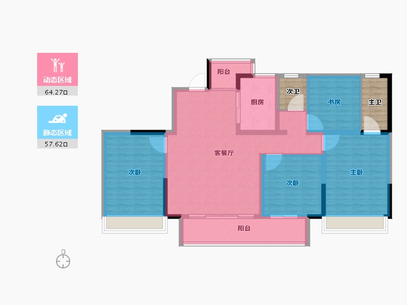 河南省-平顶山市-鲁大地领创府-117.82-户型库-动静分区