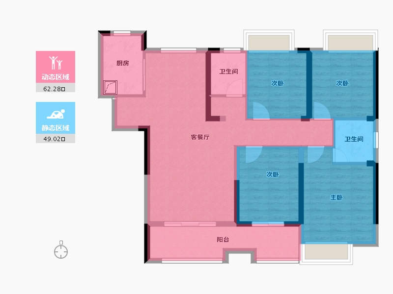 江西省-赣州市-长海上城-110.00-户型库-动静分区