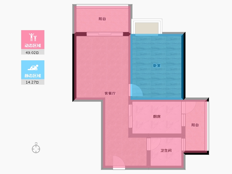 广东省-潮州市-凤凰新城-55.45-户型库-动静分区