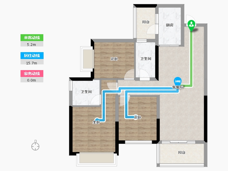 四川省-成都市-华润置地时代之城-89.08-户型库-动静线