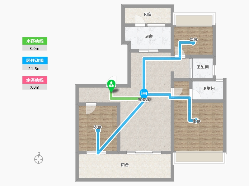 安徽省-六安市-碧桂园正荣凤凰城-97.27-户型库-动静线