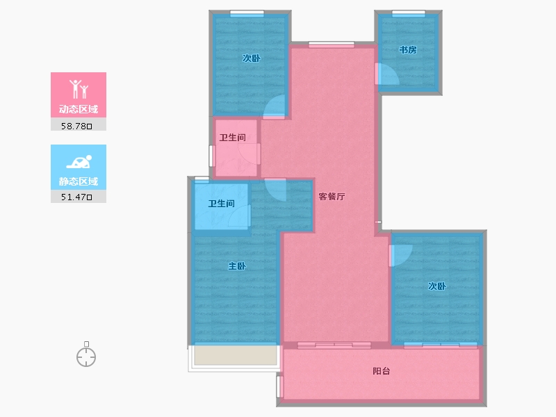 河南省-焦作市-滨和壹号-99.06-户型库-动静分区